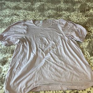 Time and Tru Light Purple Maternity Top